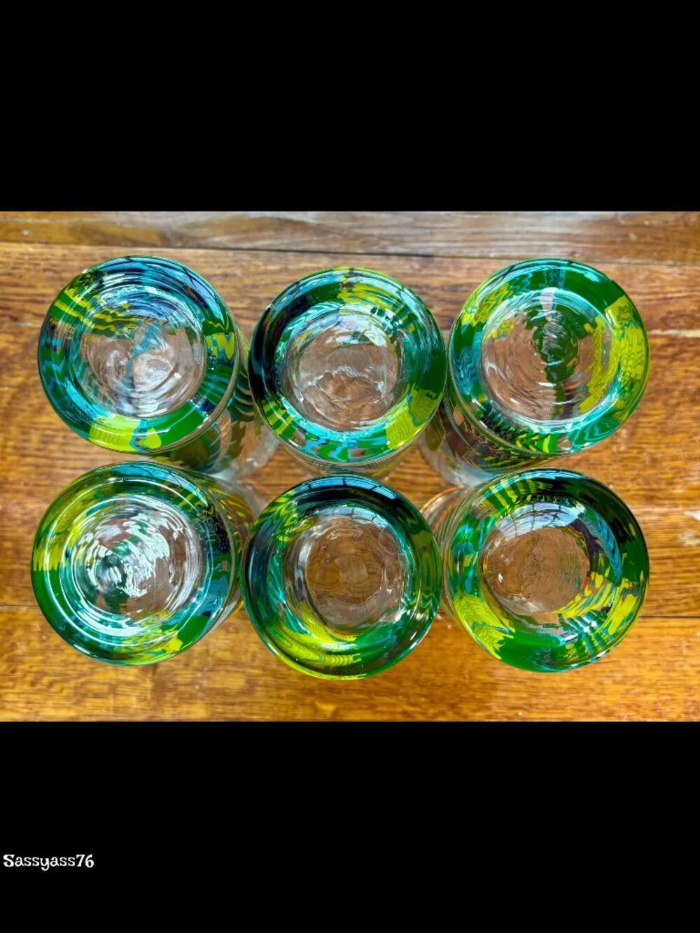 🆕VTG▪️ PANACHE▪️ Set of 6 Tropical Bird 12 oz Tall Tumbler Highball Glasses